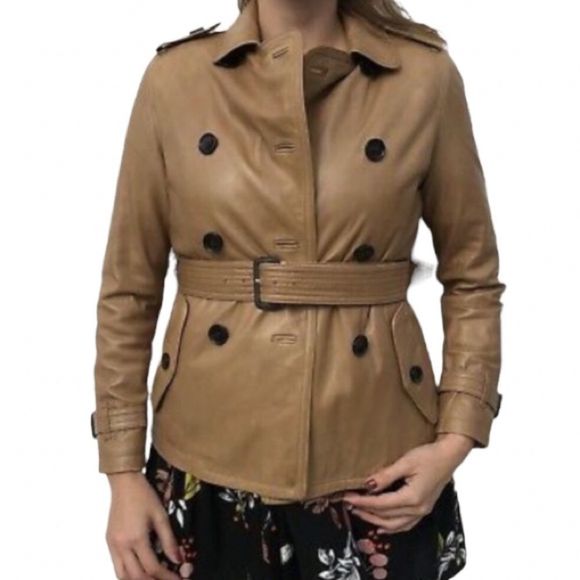 COACH Camel Moto Jacket - Picture 1 of 8